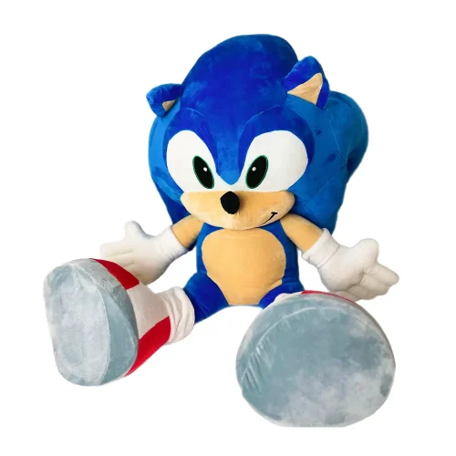 Peluche géante Sonic le Hérisson (XXL), douce et moelleuse, 70 cm (27 pouces, 2,3 pieds), bleue - Teddyway