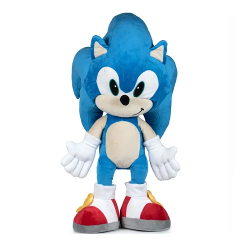 Peluche géante Sonic le Hérisson (XXL), douce et moelleuse, 70 cm (27 pouces, 2,3 pieds), bleue - Teddyway
