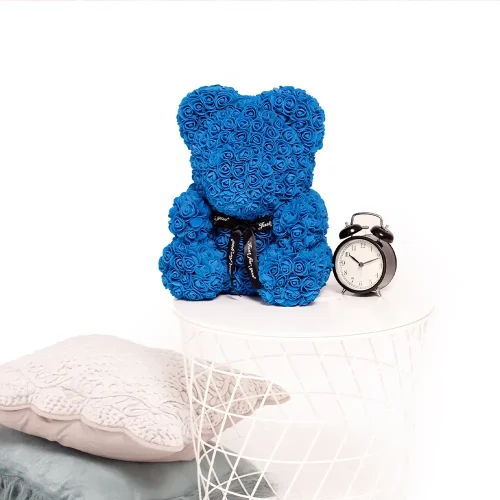 Ours en peluche Teddyway Onis Rose, roses artificielles, cadeau floral, 25 cm, 10 pouces, 0,8 pied, rouge - Teddyway