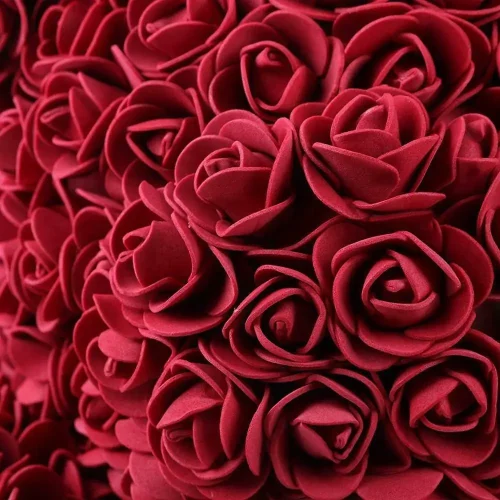 Ours en peluche Teddyway Onis Rose, roses artificielles, cadeau floral, 25 cm, 10 pouces, 0,8 pied, rouge - Teddyway