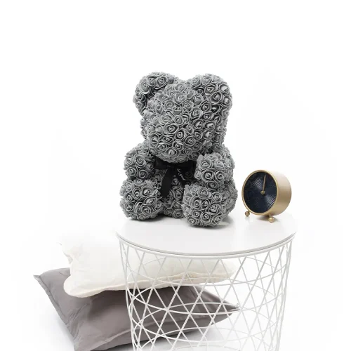 Ours en peluche Teddyway Onis Rose, roses artificielles, cadeau floral, 25 cm, 10 pouces, 0,8 pied, rouge - Teddyway