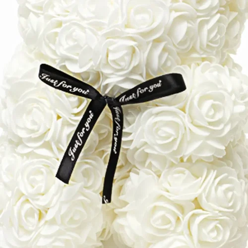 Ours en peluche Teddyway Onis Rose, roses artificielles, cadeau floral, 25 cm, 10 pouces, 0,8 pied, rouge - Teddyway